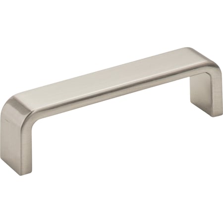 Elements 96 mm Center-to-Center Satin Nickel Square Asher Cabinet Pull 193-96SN